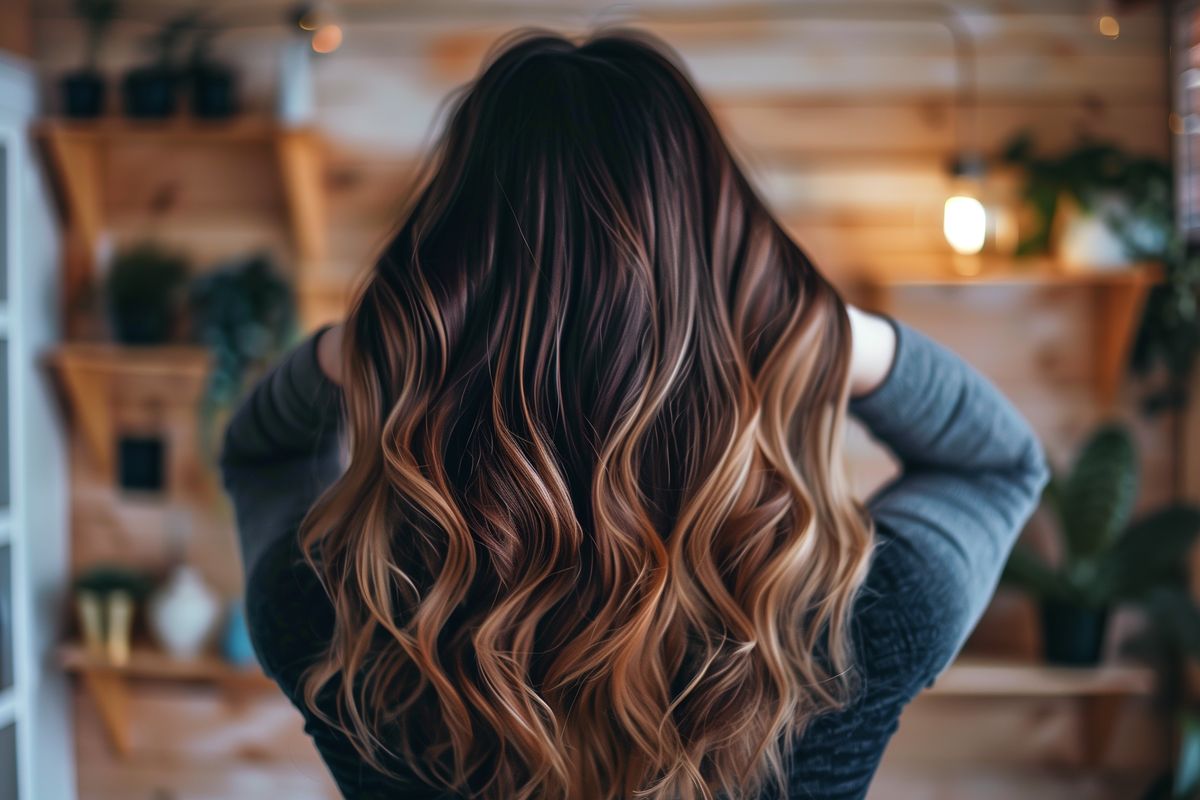 Dimensional Caramel Balayage